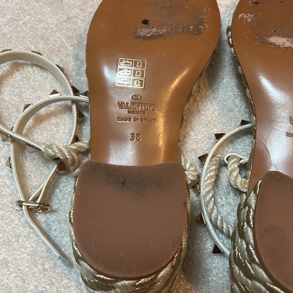 Valentino Rock Studded Espadrilles/Sandals - Picture 12 of 16